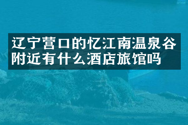 辽宁营口的忆江南温泉谷附近有什么酒店旅馆吗