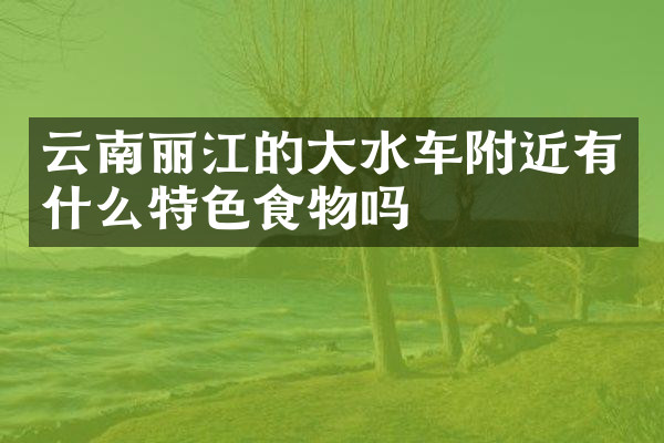 云南丽江的大水车附近有什么特色食物吗