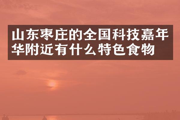 山东枣庄的全国科技嘉年华附近有什么特色食物吗