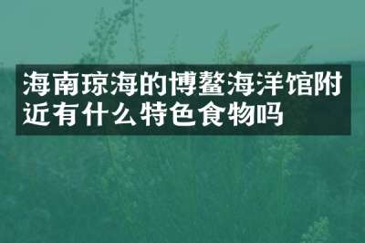 海南琼海的博鳌海洋馆附近有什么特色食物吗