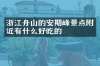 浙江舟山的安期峰景点附近有什么好吃的