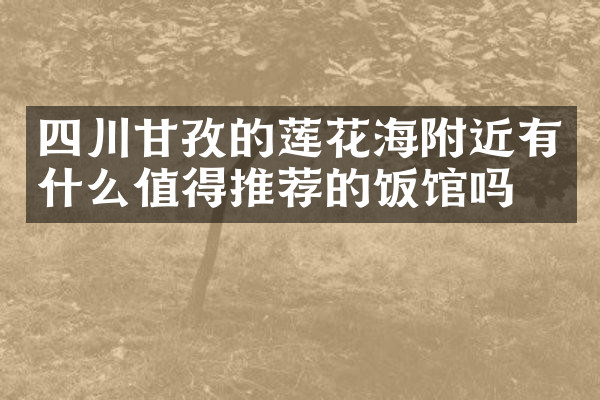 四川甘孜的莲花海附近有什么值得推荐的饭馆吗
