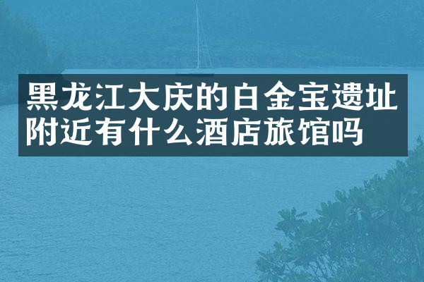 黑龙江大庆的白金宝遗址附近有什么酒店旅馆吗