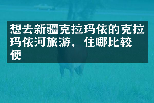 想去新疆克拉玛依的克拉玛依河旅游，住哪比较方便