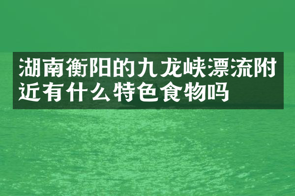 湖南衡阳的九龙峡漂流附近有什么特色食物吗