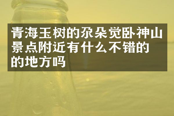 青海玉树的尕朵觉卧神山景点附近有什么不错的住的地方吗