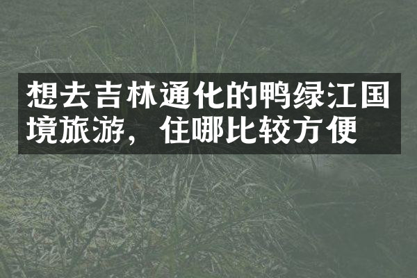 想去吉林通化的鸭绿江国境旅游，住哪比较方便