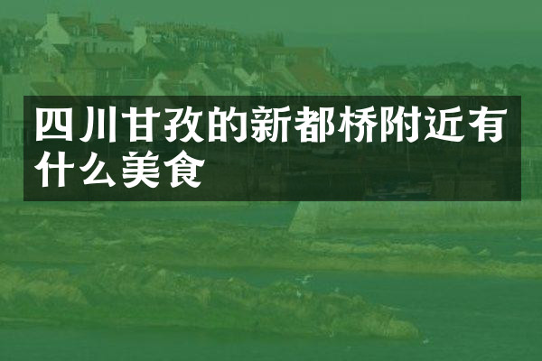 四川甘孜的新都桥附近有什么美食