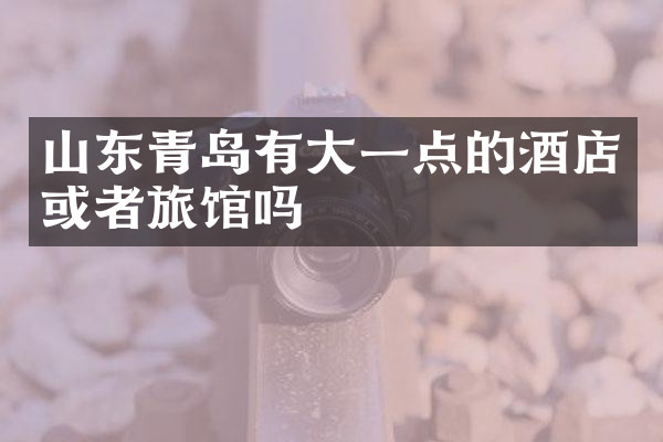 山东青岛有大一点的酒店或者旅馆吗