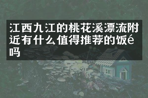 江西九江的桃花溪漂流附近有什么值得推荐的饭馆吗