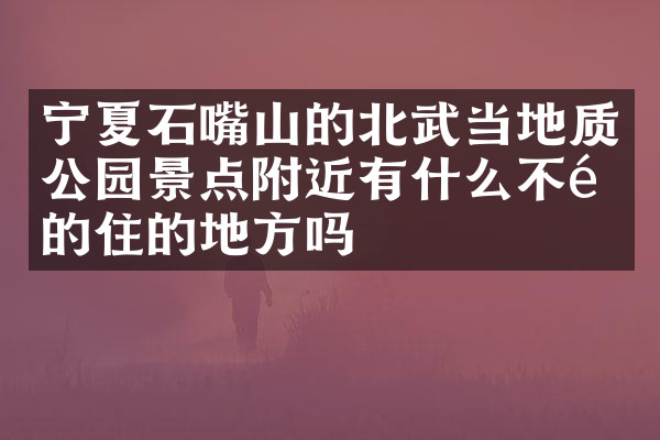 宁夏石嘴山的北武当地质公园景点附近有什么不错的住的地方吗