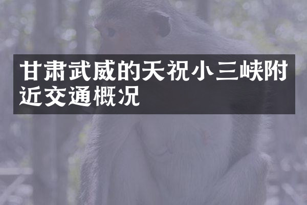 甘肃武威的天祝小三峡附近交通概况