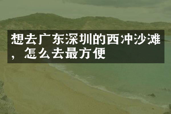 想去广东深圳的西冲沙滩，怎么去最方便