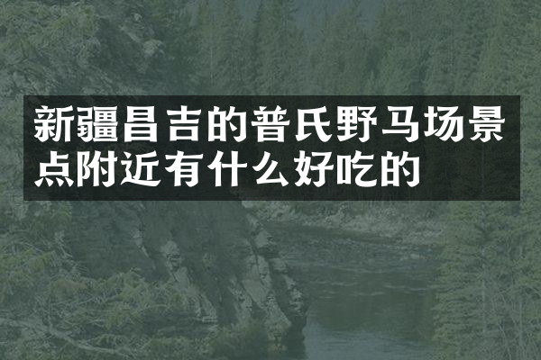 新疆昌吉的普氏野马场景点附近有什么好吃的