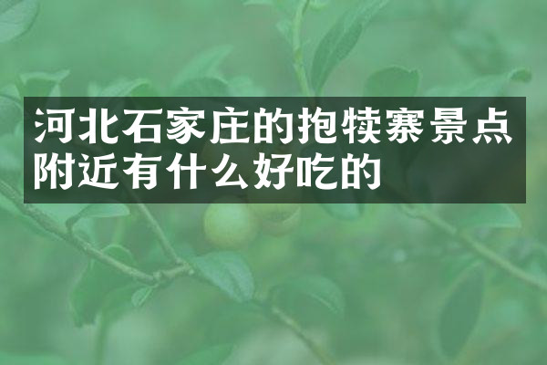 河北石家庄的抱犊寨景点附近有什么好吃的