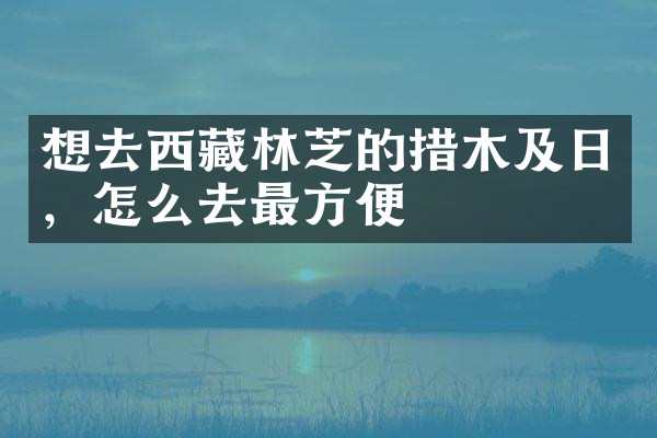 想去西藏林芝的措木及日，怎么去最方便