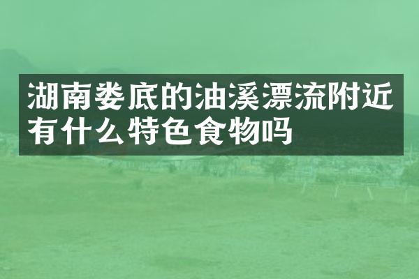 湖南娄底的油溪漂流附近有什么特色食物吗