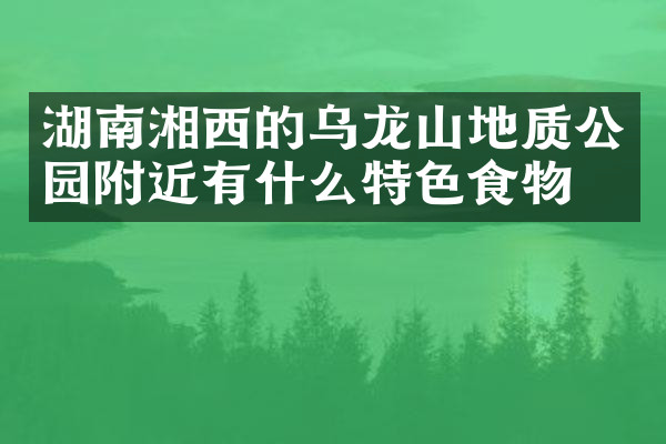 湖南湘西的乌龙山地质公园附近有什么特色食物吗