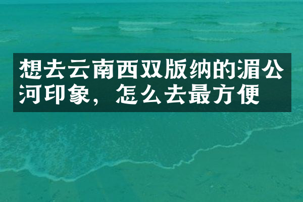 想去云南西双版纳的湄公河印象，怎么去最方便