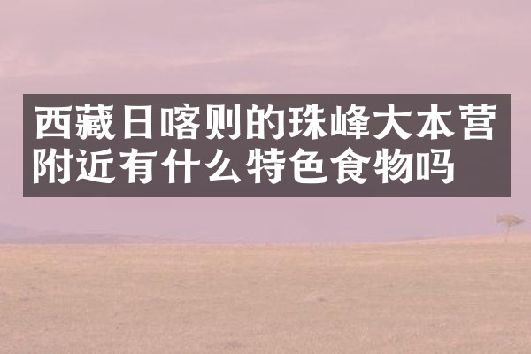 西藏日喀则的珠峰大本营附近有什么特色食物吗