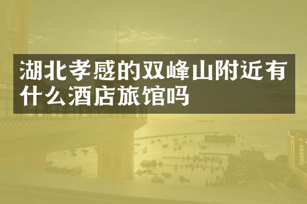 湖北孝感的双峰山附近有什么酒店旅馆吗