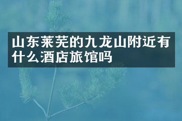 山东莱芜的九龙山附近有什么酒店旅馆吗
