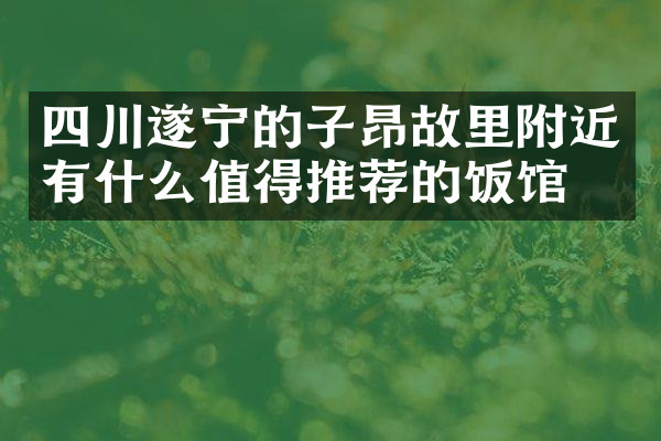 四川遂宁的子昂故里附近有什么值得推荐的饭馆吗