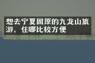 想去宁夏固原的九龙山旅游，住哪比较方便