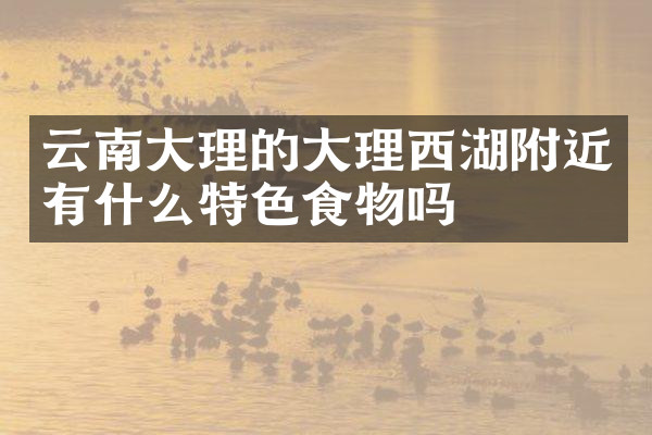 云南大理的大理西湖附近有什么特色食物吗