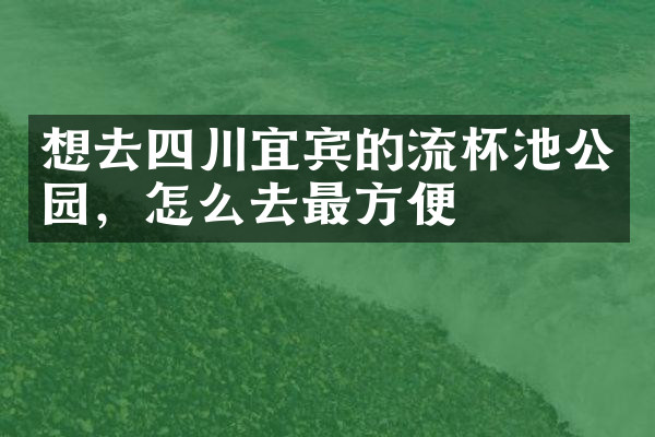 想去四川宜宾的流杯池公园，怎么去最方便