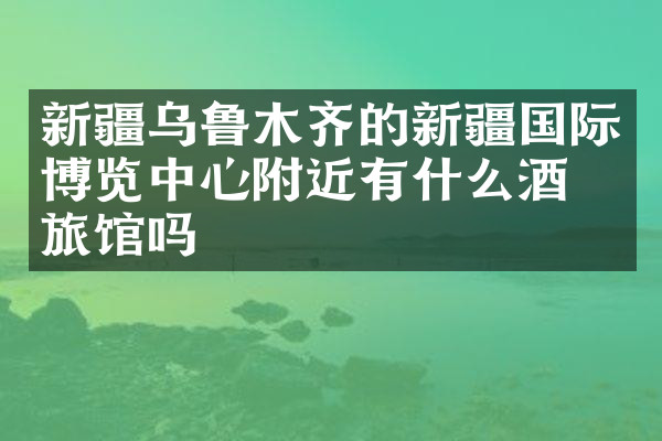 新疆乌鲁木齐的新疆国际博览中心附近有什么酒店旅馆吗