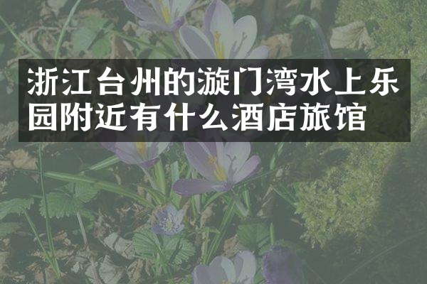 浙江台州的漩门湾水上乐园附近有什么酒店旅馆吗