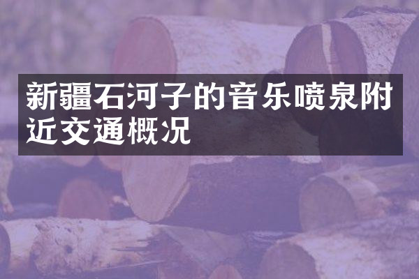 新疆石河子的音乐喷泉附近交通概况