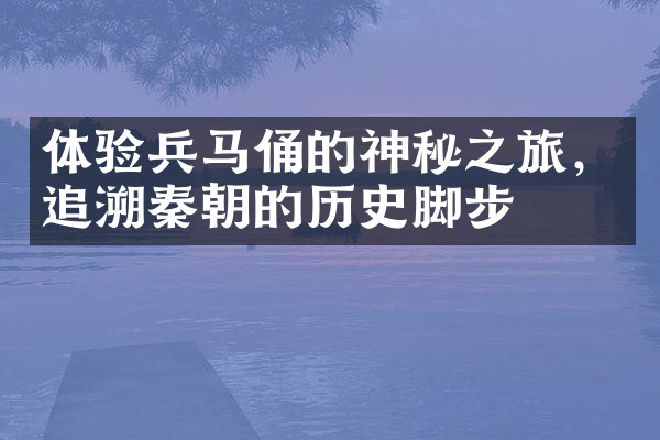 体验兵马俑的神秘之旅，追溯秦朝的历史脚步