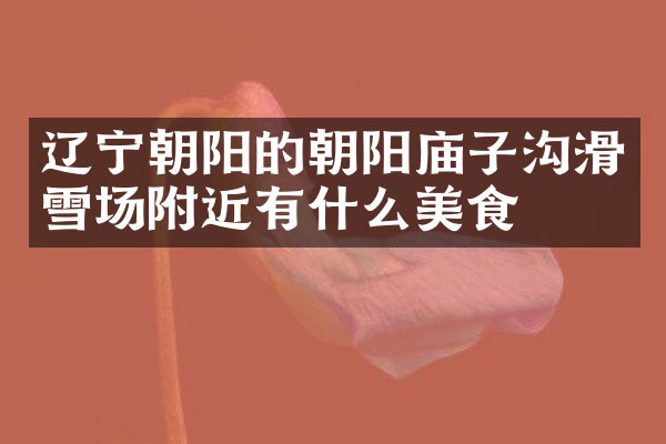 辽宁朝阳的朝阳庙子沟滑雪场附近有什么美食