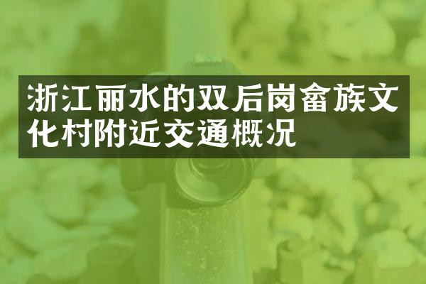 浙江丽水的双后岗畲族文化村附近交通概况
