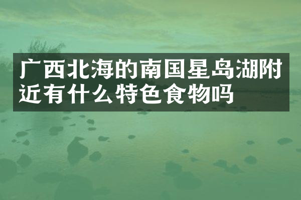 广西北海的南国星岛湖附近有什么特色食物吗