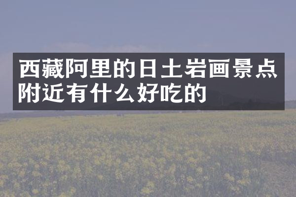 西藏阿里的日土岩画景点附近有什么好吃的