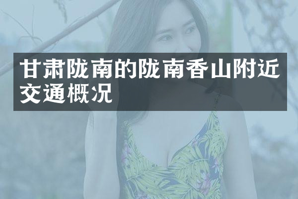 甘肃陇南的陇南香山附近交通概况