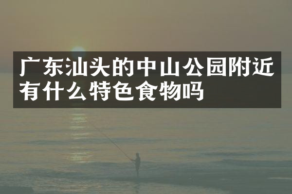 广东汕头的中山公园附近有什么特色食物吗