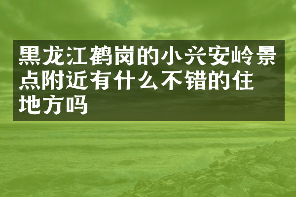 黑龙江鹤岗的小兴安岭景点附近有什么不错的住的地方吗