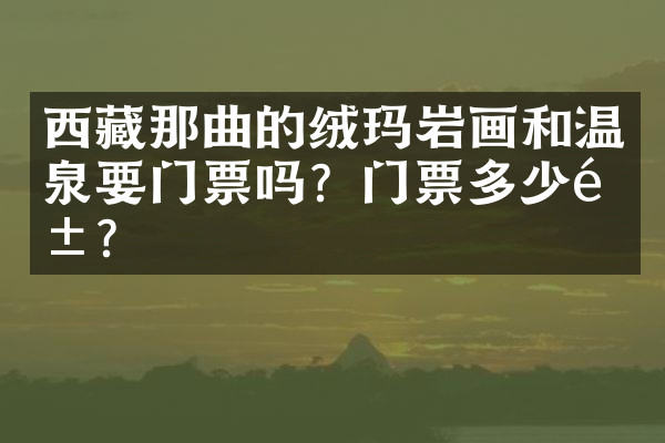 西藏那曲的绒玛岩画和温泉要门票吗？门票多少钱？