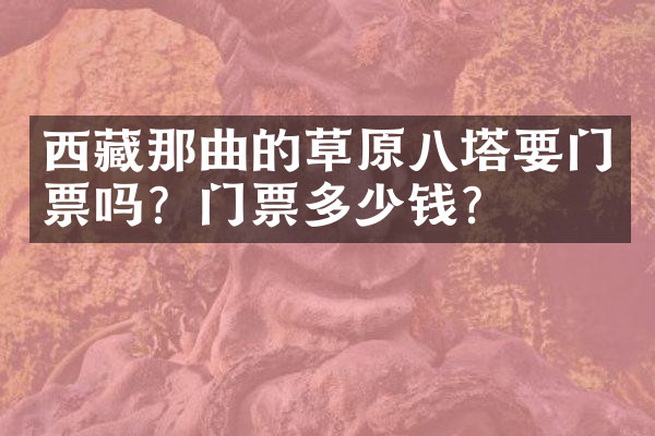 西藏那曲的草原八塔要门票吗？门票多少钱？