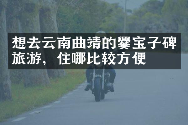 想去云南曲靖的爨宝子碑旅游，住哪比较方便