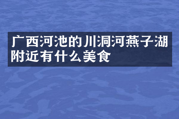 广西河池的川洞河燕子湖附近有什么美食