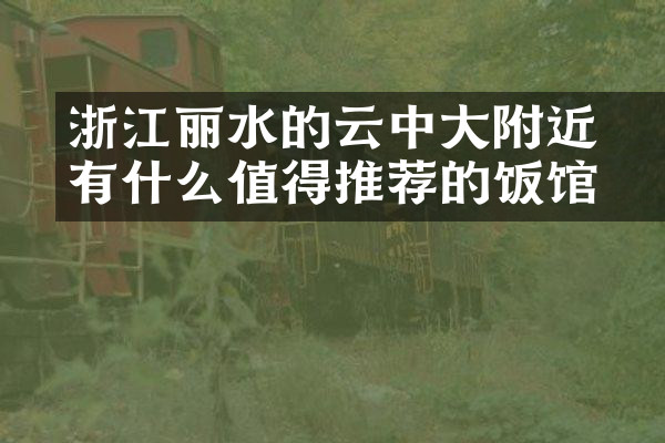 浙江丽水的云中大漈附近有什么值得推荐的饭馆吗