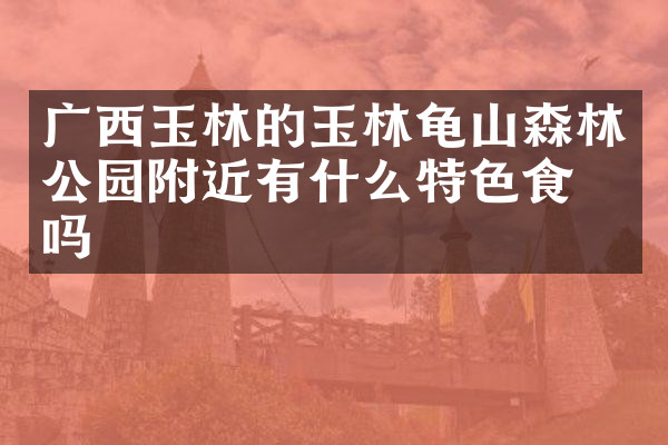 广西玉林的玉林龟山森林公园附近有什么特色食物吗