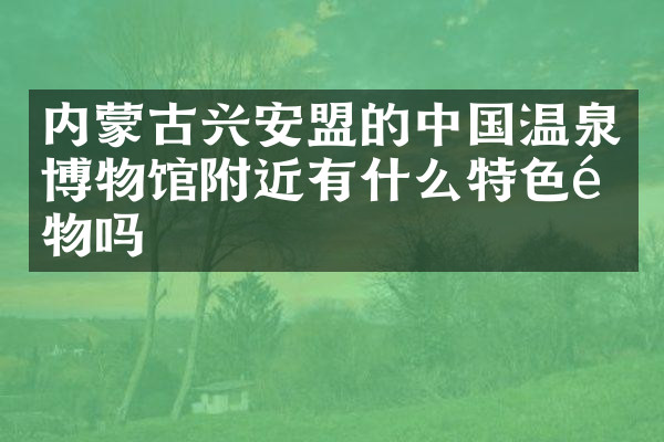 内蒙古兴安盟的中国温泉博物馆附近有什么特色食物吗