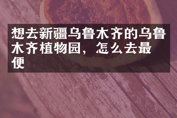想去新疆乌鲁木齐的乌鲁木齐植物园，怎么去最方便