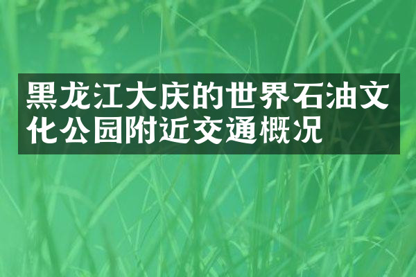 黑龙江大庆的世界石油文化公园附近交通概况